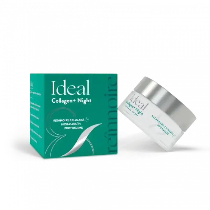 IDEAL Collagen+Night Crema reparatoare de noapte, 50 ml, Fiterman Ofertă exclusivă
